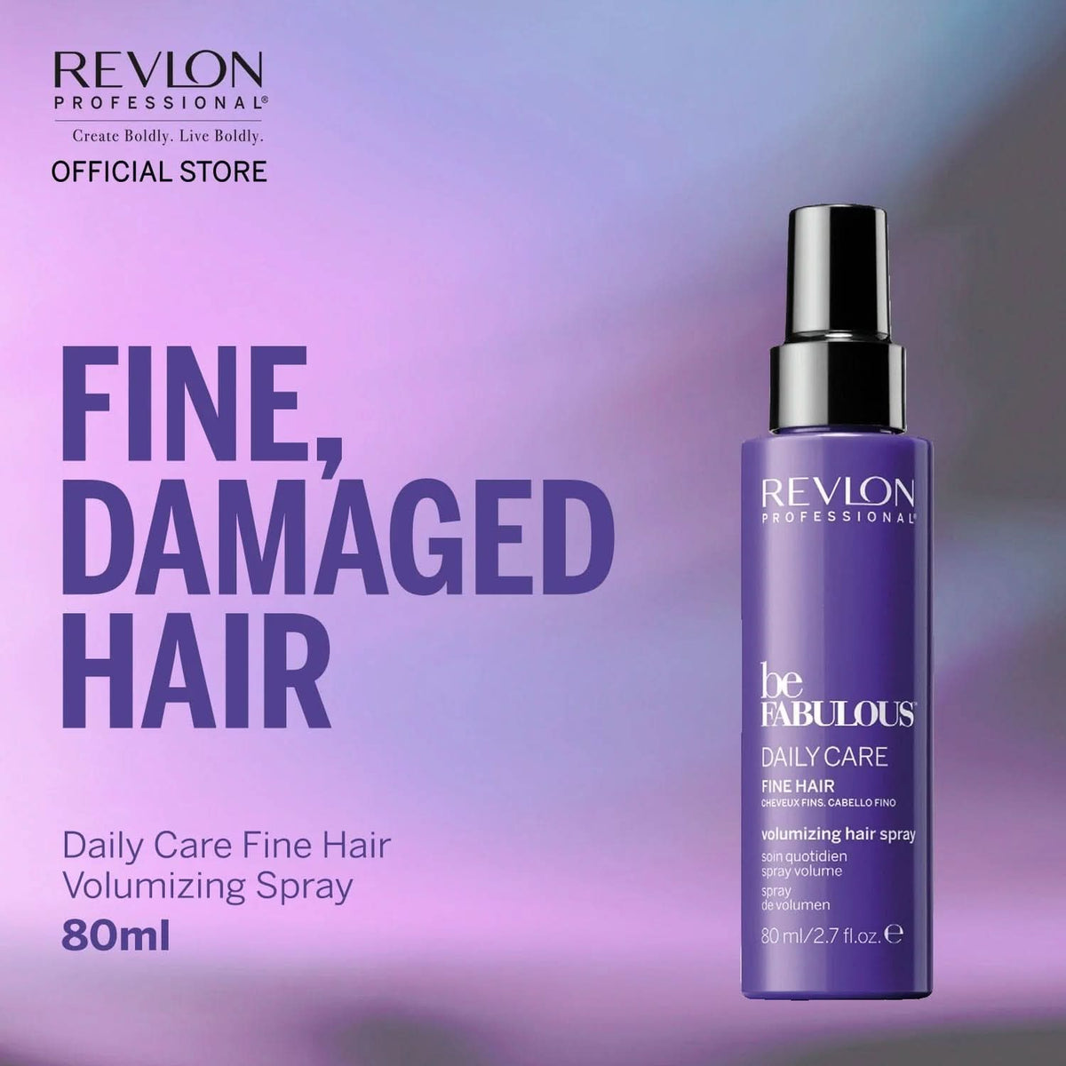 BeFabulous Fine Hair Volumizing Hair Spray 80ml