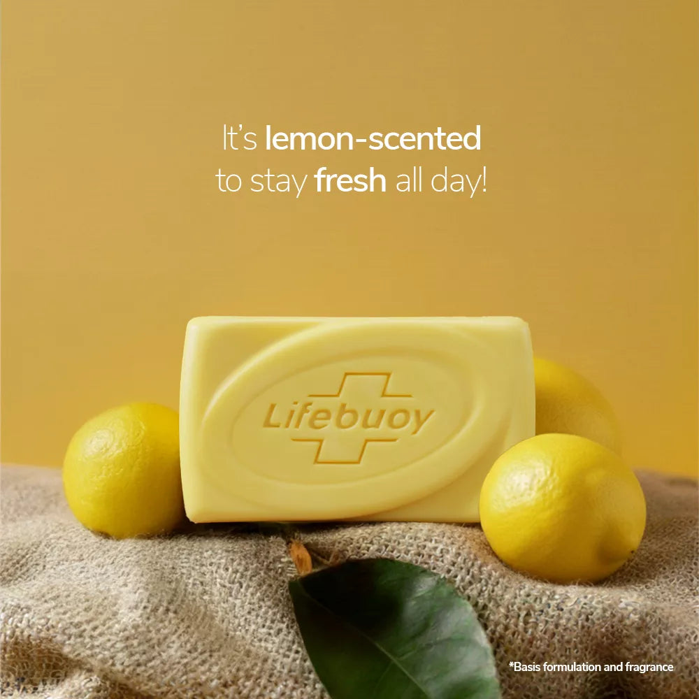LIFEBUOY LEMON FRESH TRIO SOAP BAR 130G