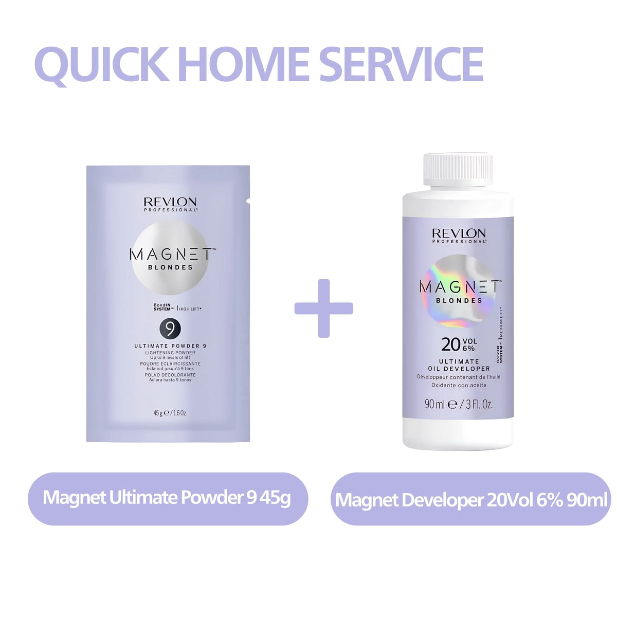 Magnet Blondes Bleaching Bundle - Powder 9 Sachet 45g & Developer 90ml