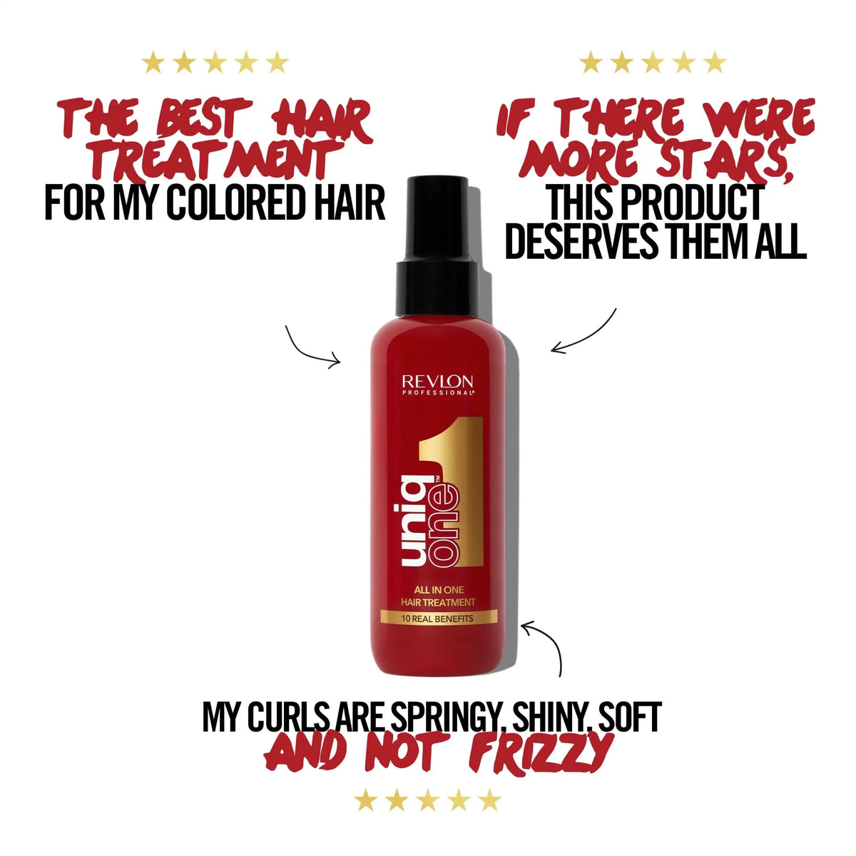 UniqONE Repair Hair Spray Leave-In Treatment - 150ml - "All-in-One" 10 Benefits Hair Serum - Classic Fragrance