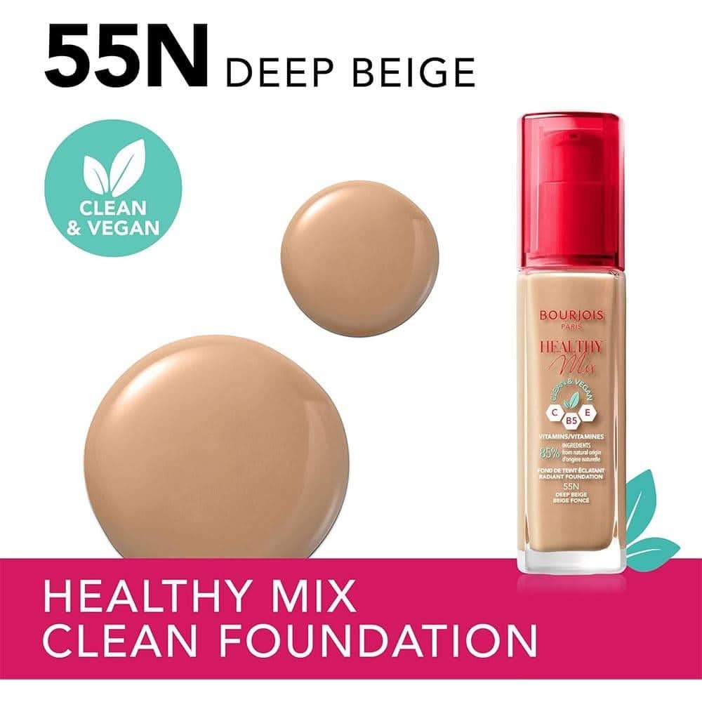 Bourjois Healthy Mix Clean Vegan Foundation 055 Deep Beige