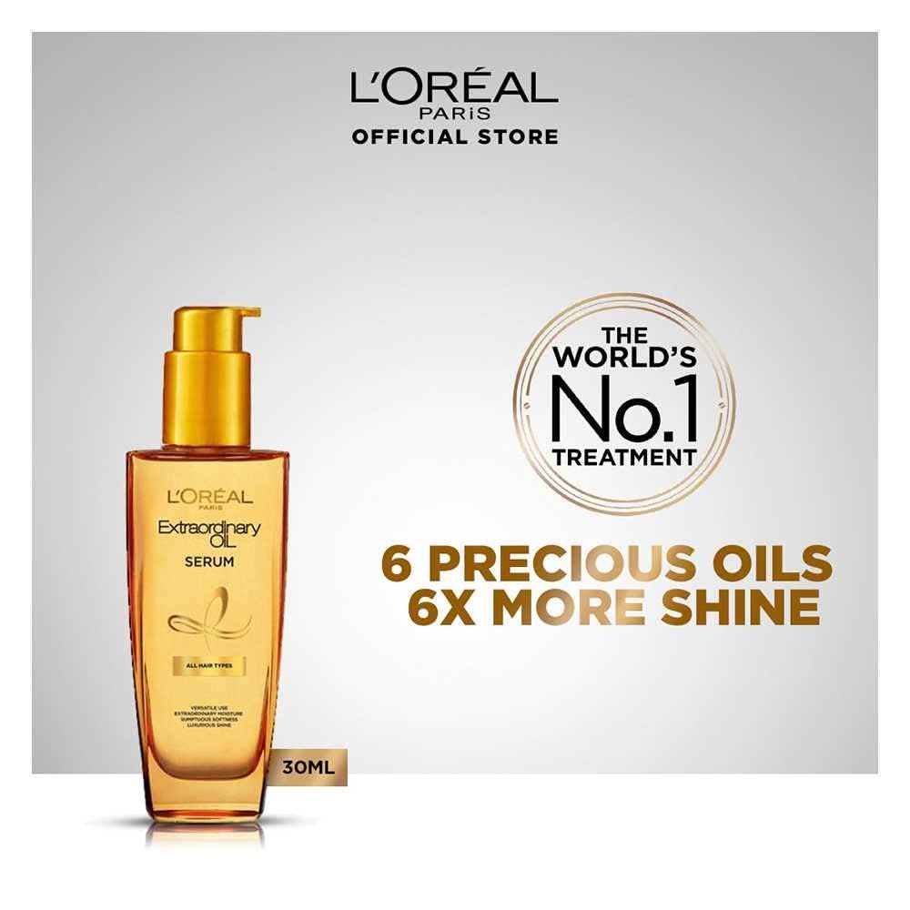 Loreal paris elvive extraordinary oil hair serum 30 ml - for all hair types.