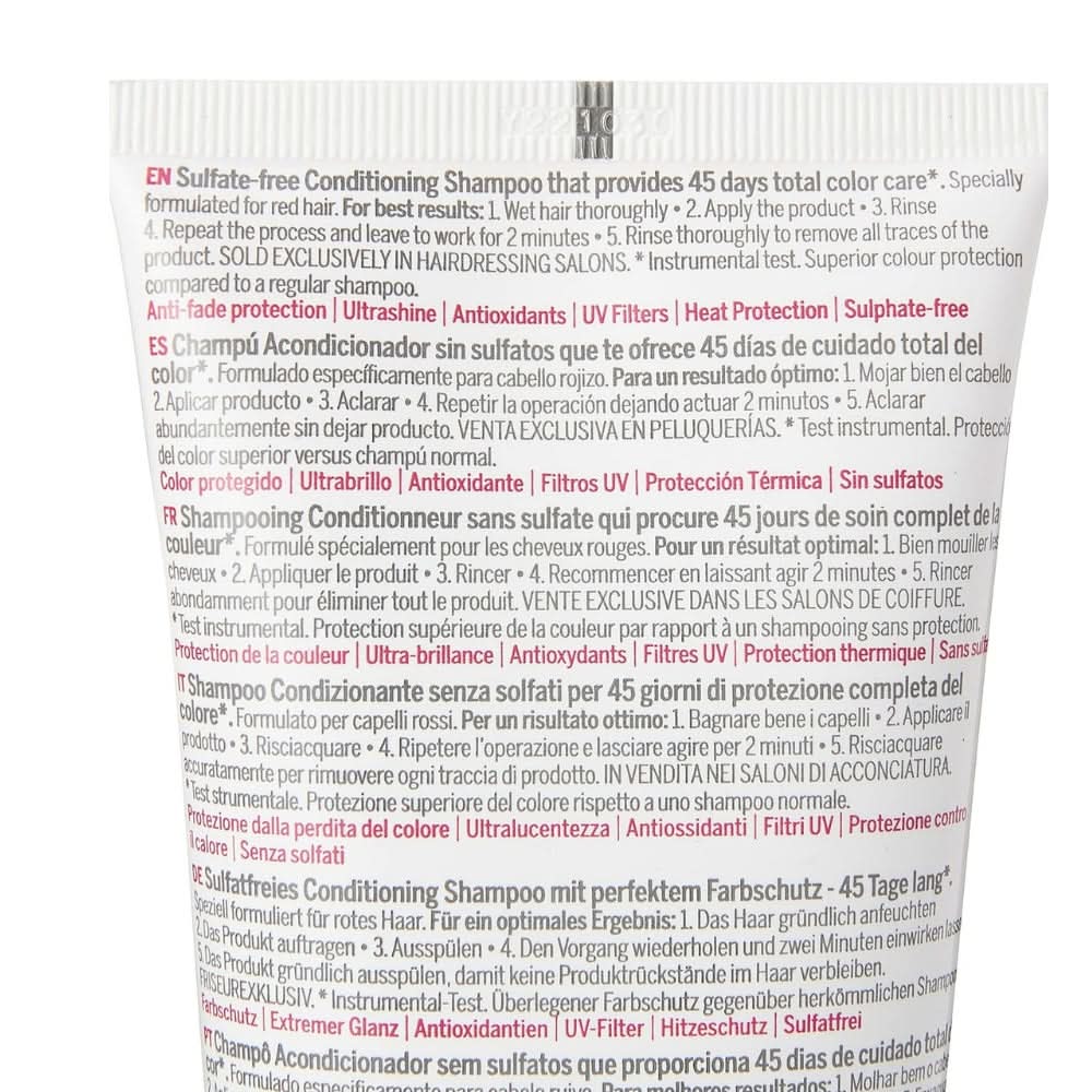 Revlonissimo 45 Days Total Color Care Conditioning Shampoo - Brave Reds  275ml