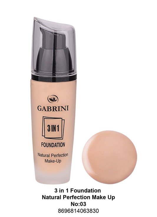 Gabrini 3 In 1 Foundation (Natural Perfection Makeup) # 03