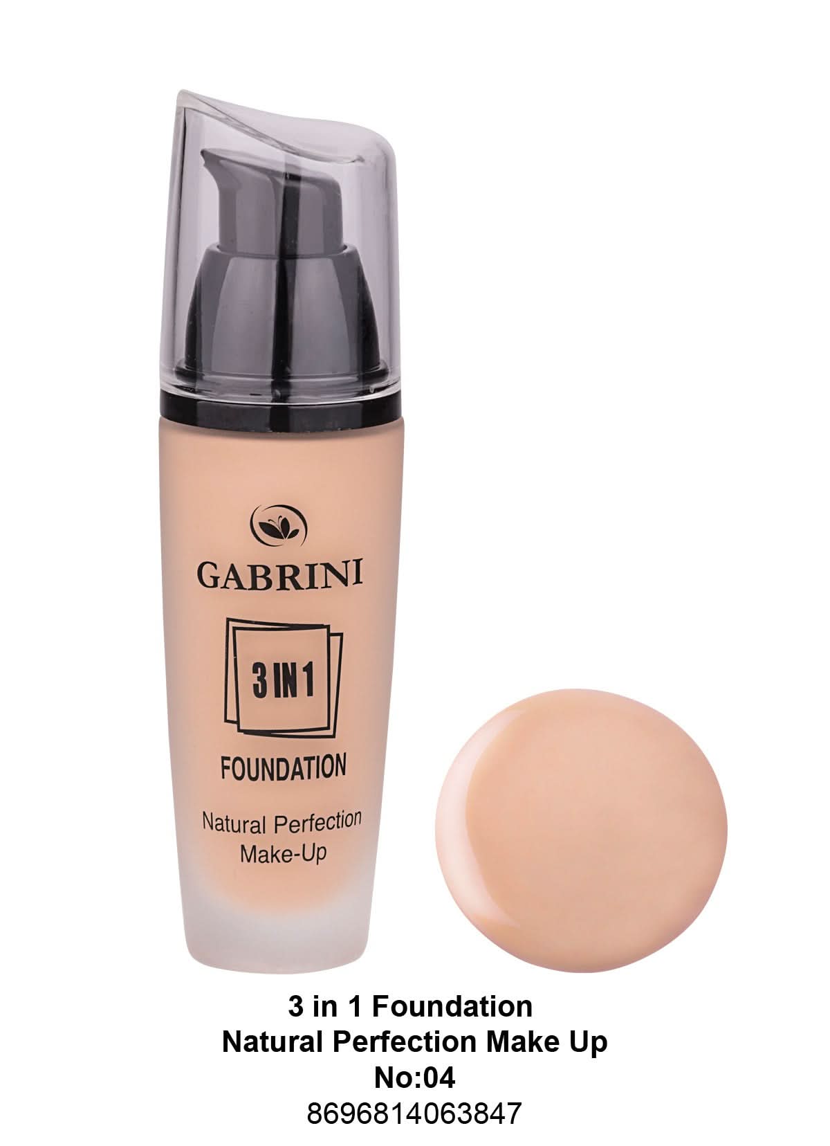 Gabrini 3 In 1 Foundation (Natural Perfection Makeup) # 04