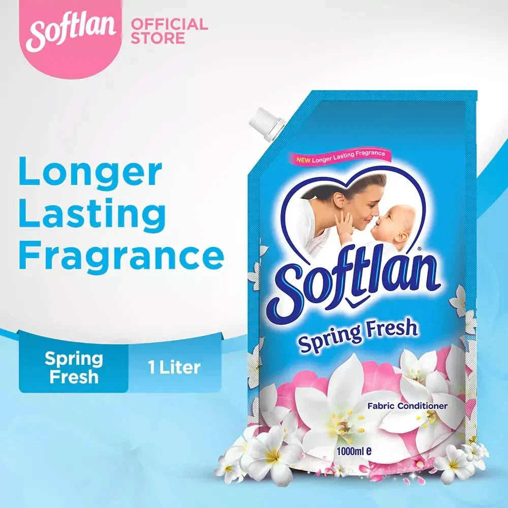Softlan 1 Litre Pouch Spring Fresh - Fabric Conditioner