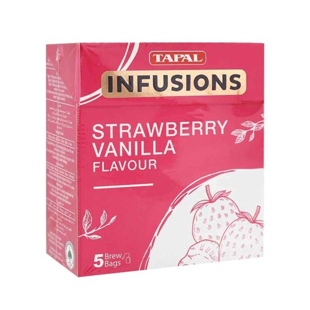 Tapal Infusions Strawberry Vanilla Flavour 5brew Bags