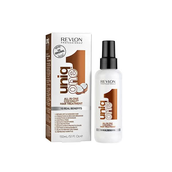  UniqONEâ„ Repair Hair Spray Leave-In Treatment - 150ml - "All-in-One" 10 Benefits Hair Serum - Coconut Fragrance