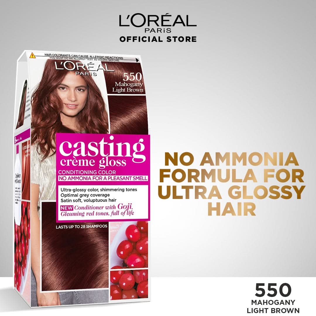 Loreal paris casting creme gloss 550 light brown hair color