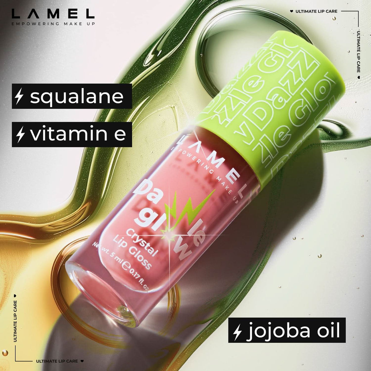 LAMEL Dazzle Glow Lip Gloss 401 Blossom 5ml