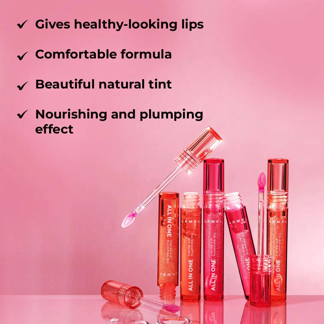 LAMEL All in One Lip Tinted Plumping Oil - 403 Watermelon 3ml