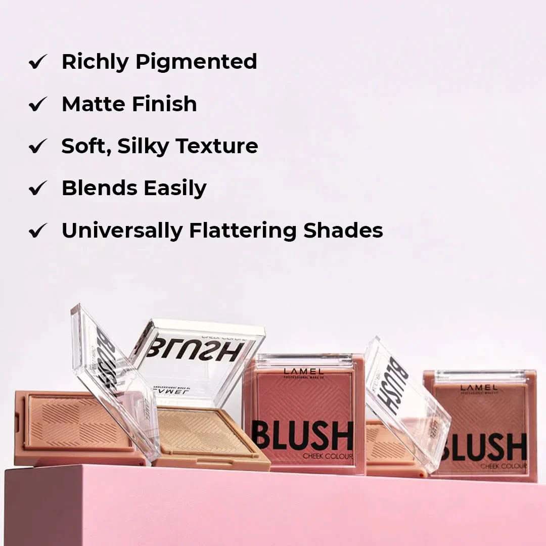 LAMEL Blush Cheek Colour - 407 Apricot 3.8gm