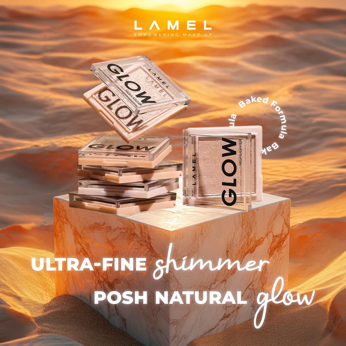 LAMEL Glow Highlighter -  402 Sun 3.8gm