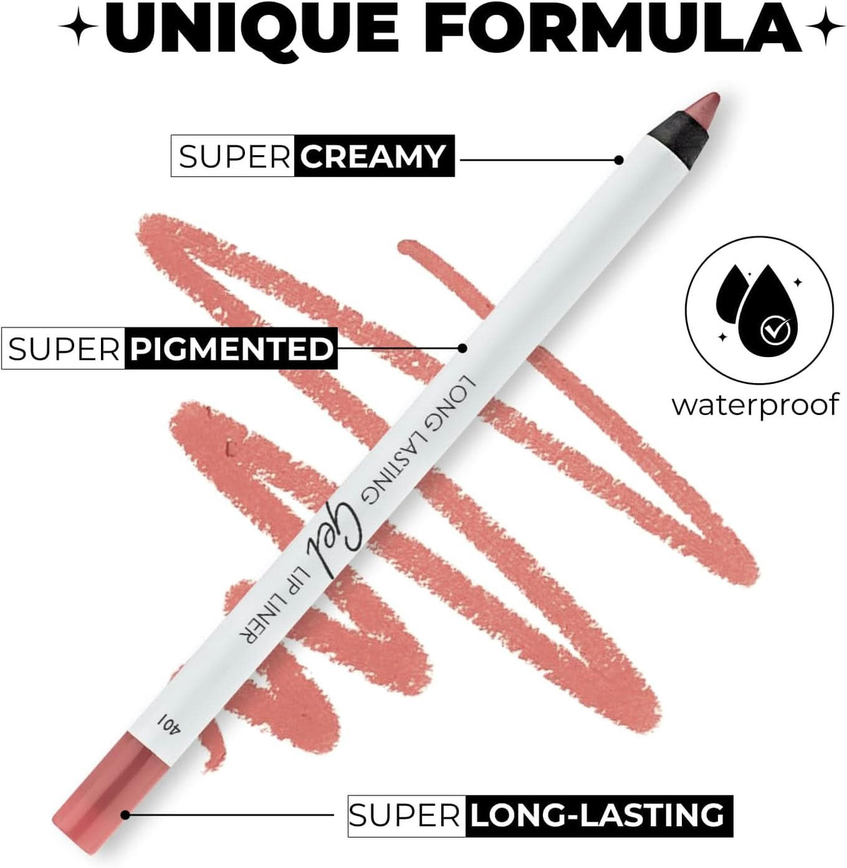 LAMEL Long lasting Gel Lip Liner - 401 Nude