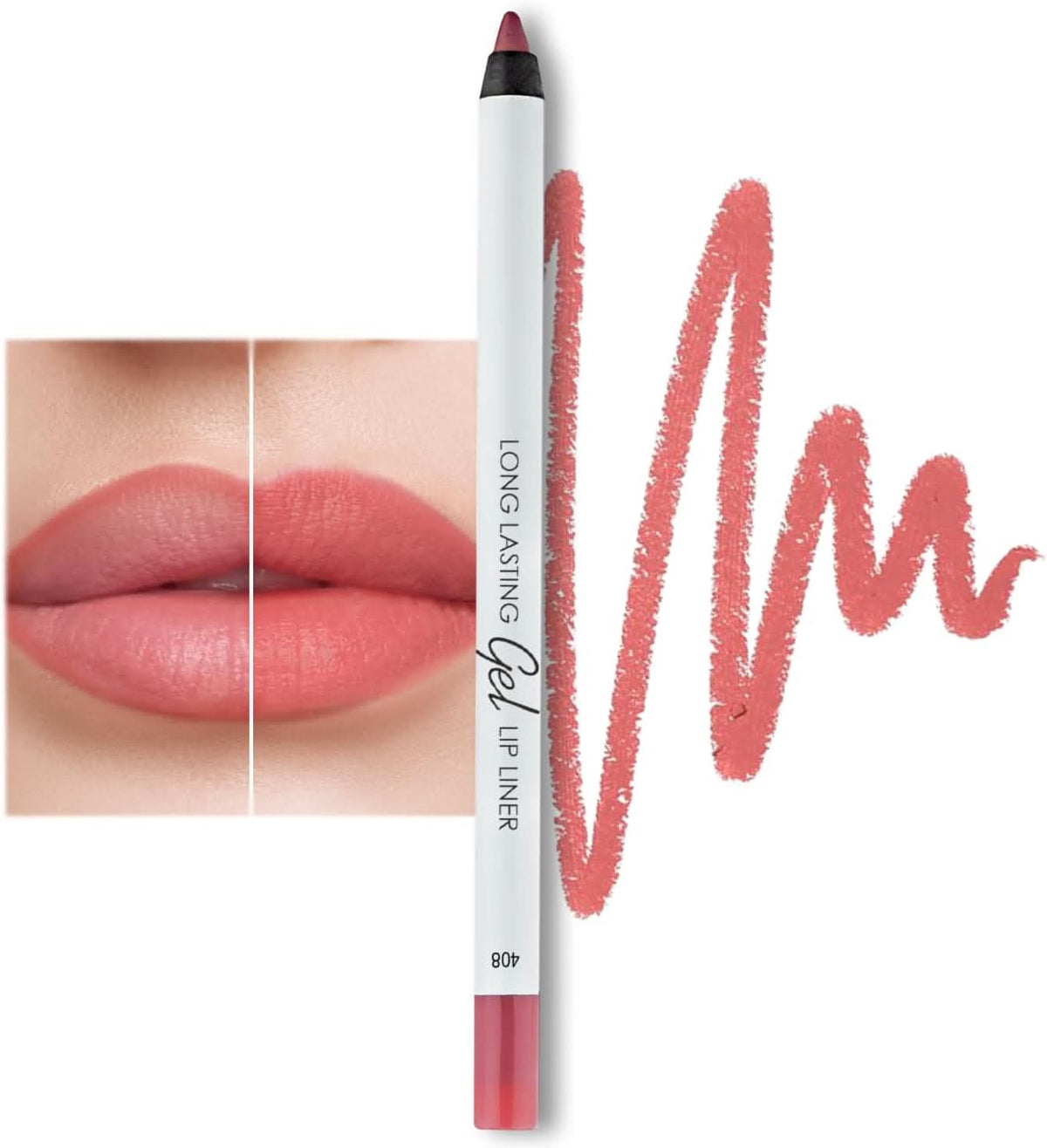 LAMEL Long lasting Gel Lip Liner - 408 Pink Plum