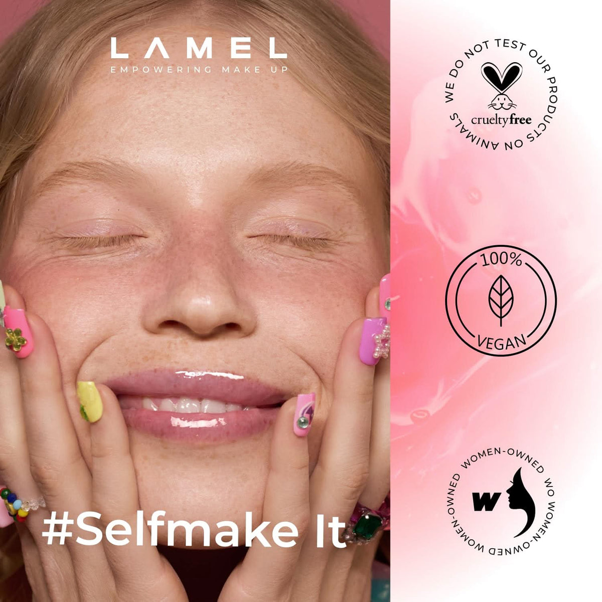LAMEL Moisturizing Lip Oil LET'S GLAZE 403 Sweet Cherry 4gm