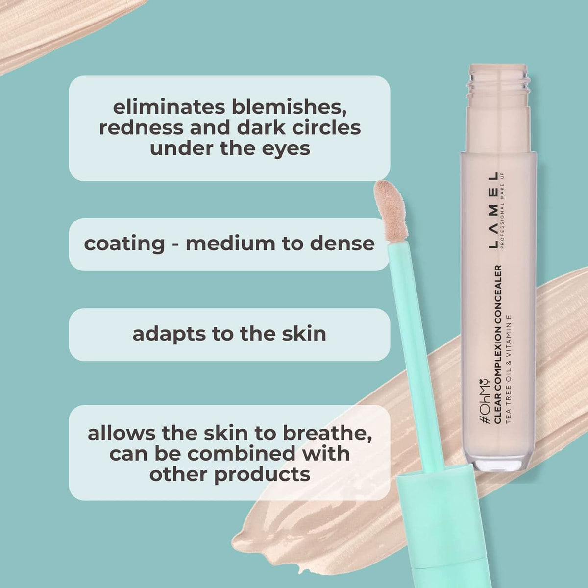 LAMEL OH My Clear Face Concealer - 401 Light Beige 7ml