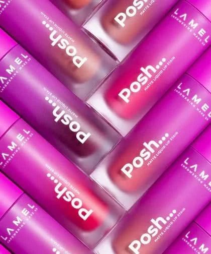 LAMEL Posh Matte Liquid Lip Stain 407 Wine Red 4gm