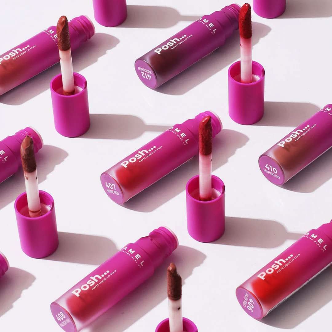LAMEL Posh Matte Liquid Lip Stain - 404 Blush Pink 4gm