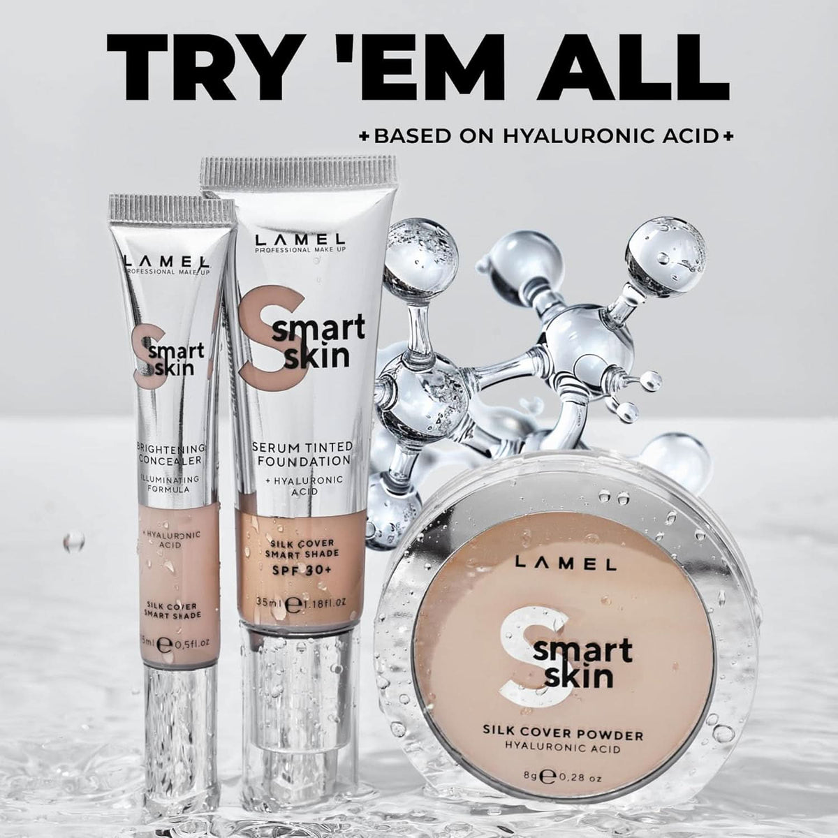 LAMEL Smart Skin Serum Tinted Foundation - 401 Porcelain 35ml