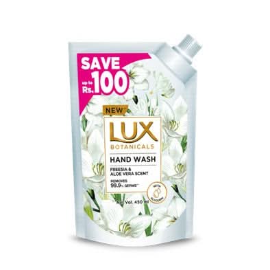 LUX ALOE VERA HANDWASH POUCH 450ML