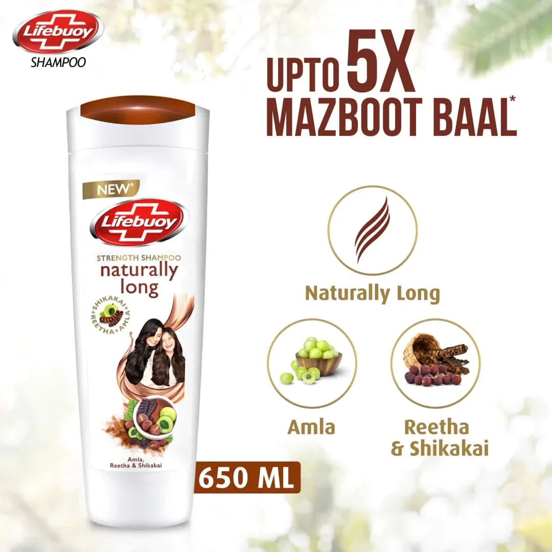 LIFEBUOY NATURALLY LONG SHAMPOO 650ML