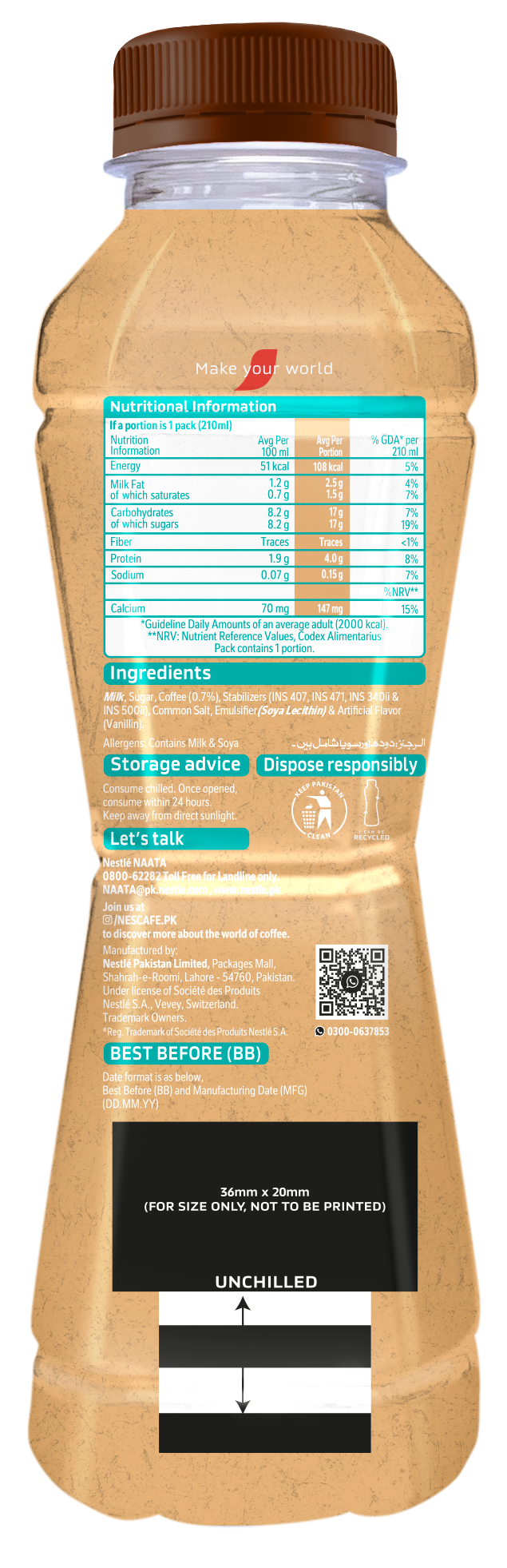 Nescafe Latte Intensity Coffee 210ml