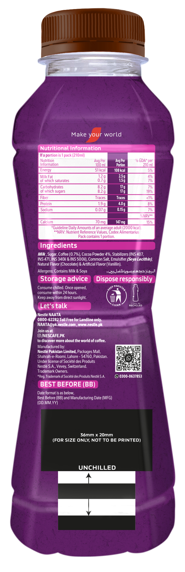 Nescafe Mocha Intensity Coffee 210ml