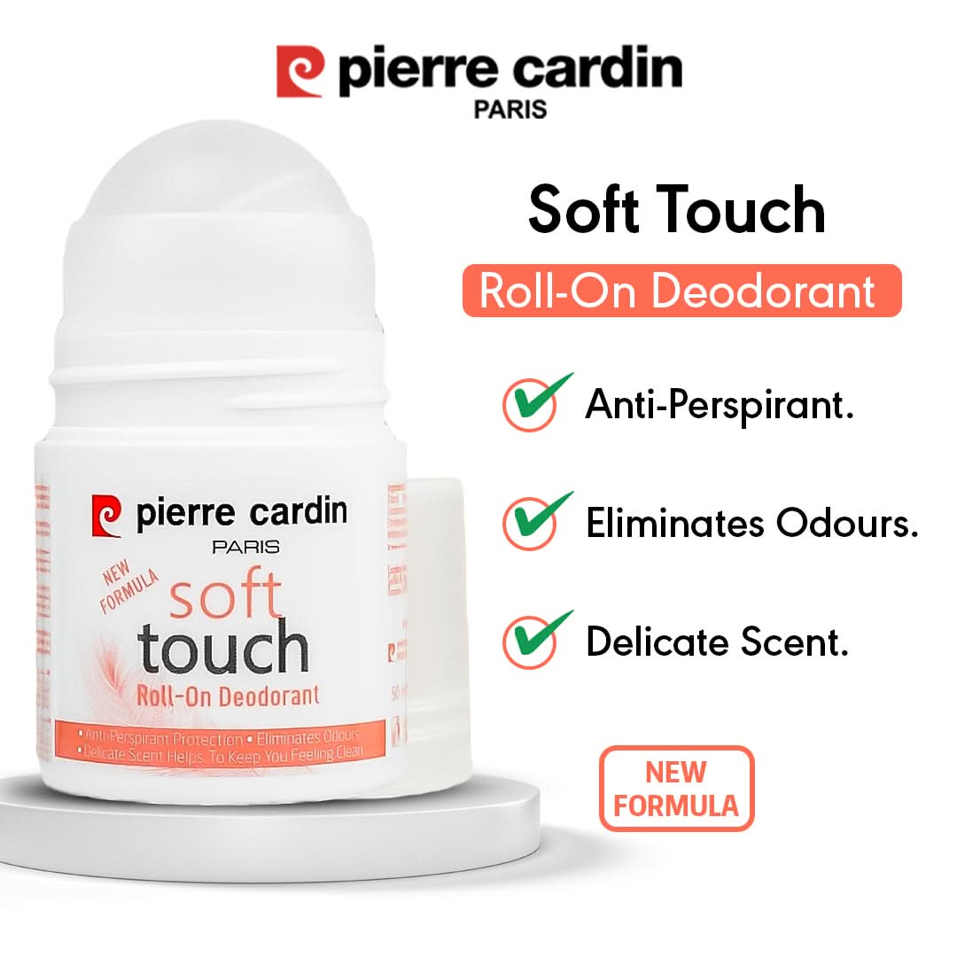 Soft Touch Roll-On 50ml - Pierre Cardin Pakistan 