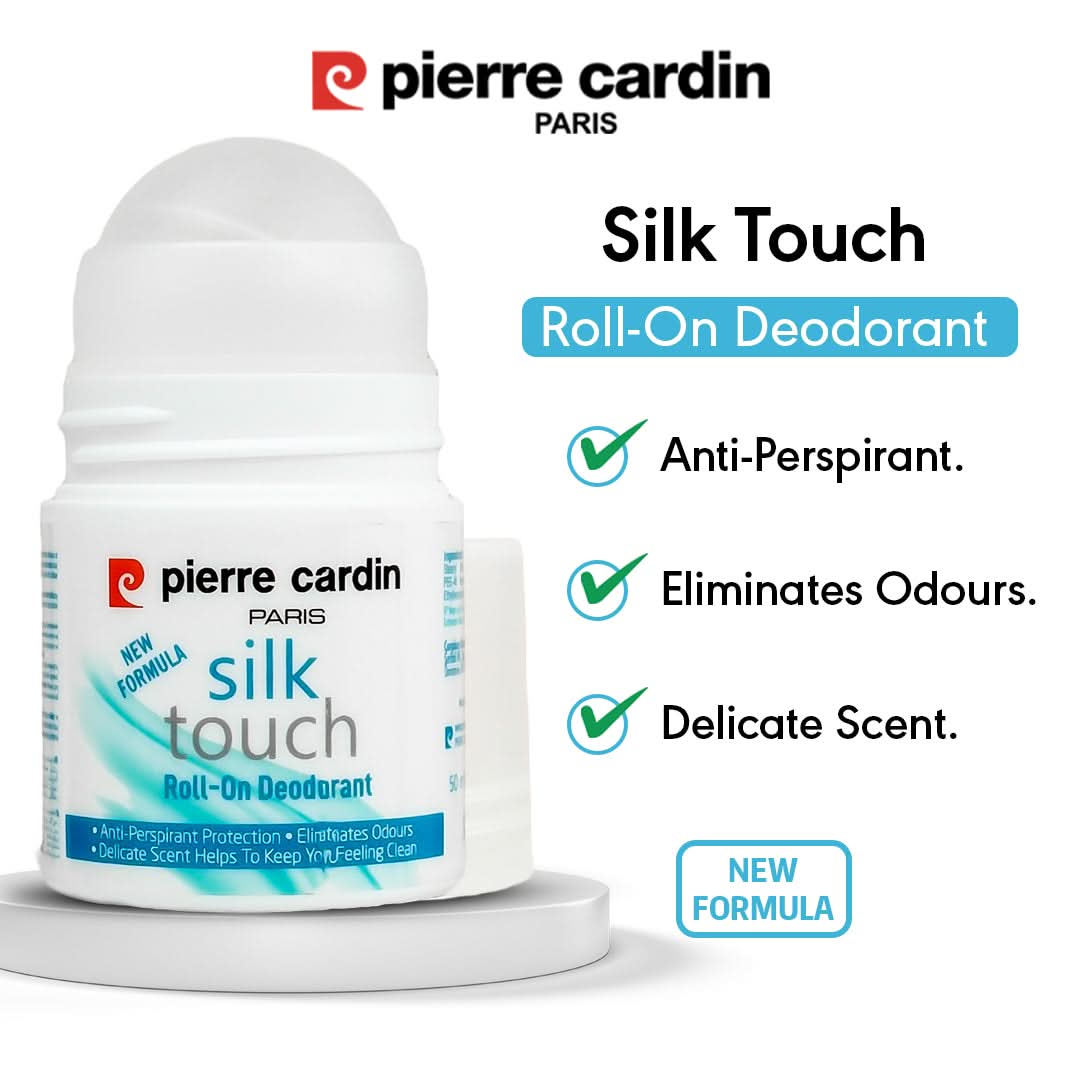 Silky Touch Roll-On Deodorant 50ml - Pierre Cardin Pakistan 