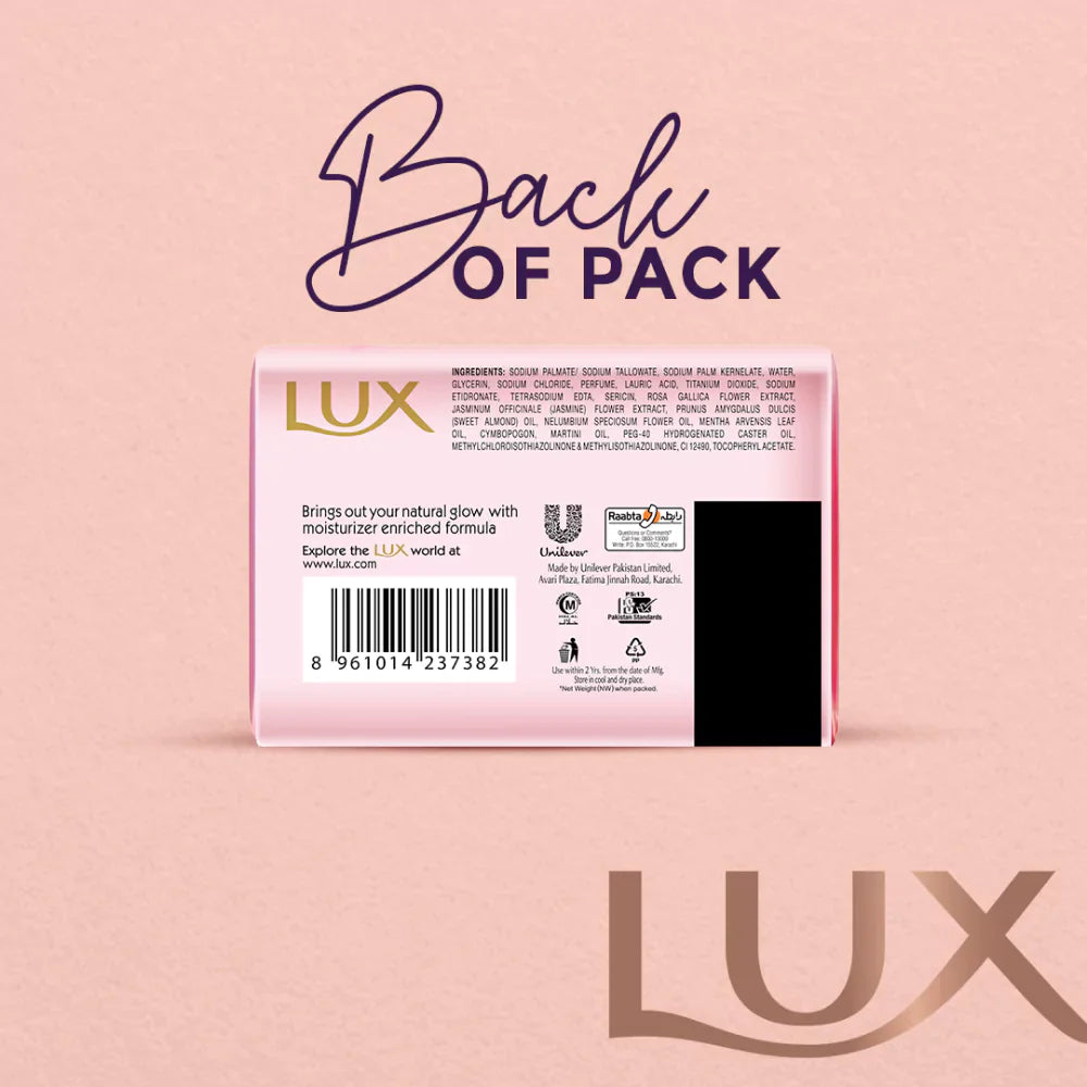 Lux Sc Bar Pink Rose Glow & Vitamin E 175G