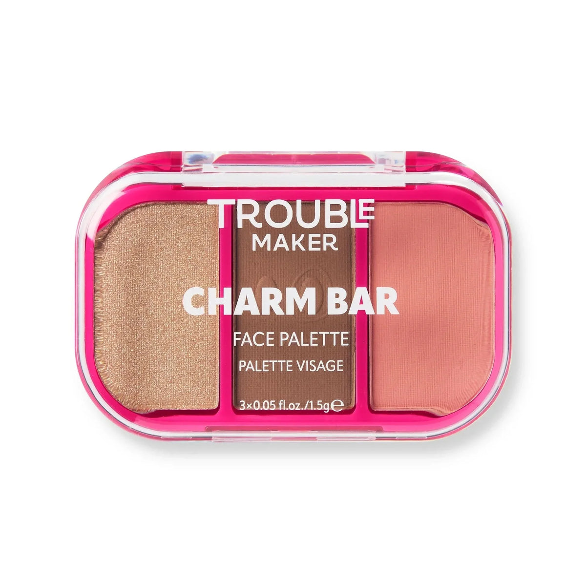 Trouble Maker Charm Bar Face Trio Palette Good Luck 4.5gm