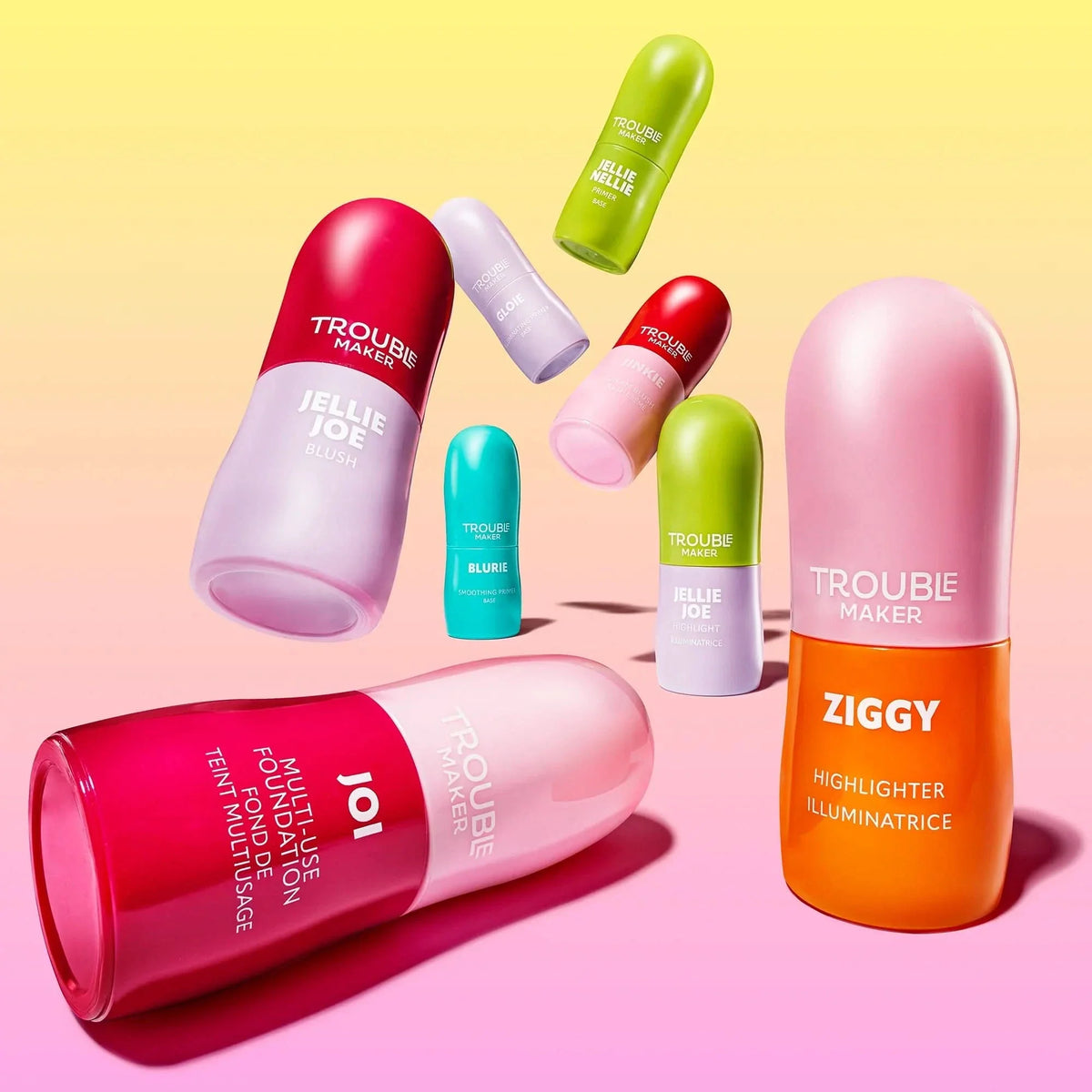 Trouble Maker Ziggy Stick Glass Highlight Earthling Pink