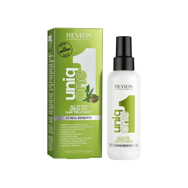 UniqONE Repair Hair Spray Leave-In Treatment - 150ml - "All-in-One" 10 Benefits Hair Serum - Green Tea Fragrance