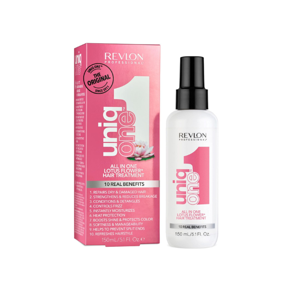 UniqONE Repair Hair Spray Leave-In Treatment - 150ml - "All-in-One" 10 Benefits Hair Serum - Lotus Fragrance