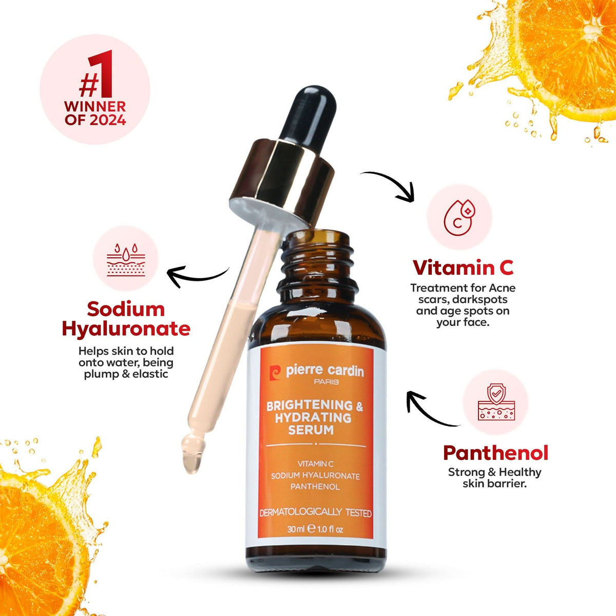 Pierre Cardin Paris Vitamin C Serum 30 ml (Brightening & Hydrating)