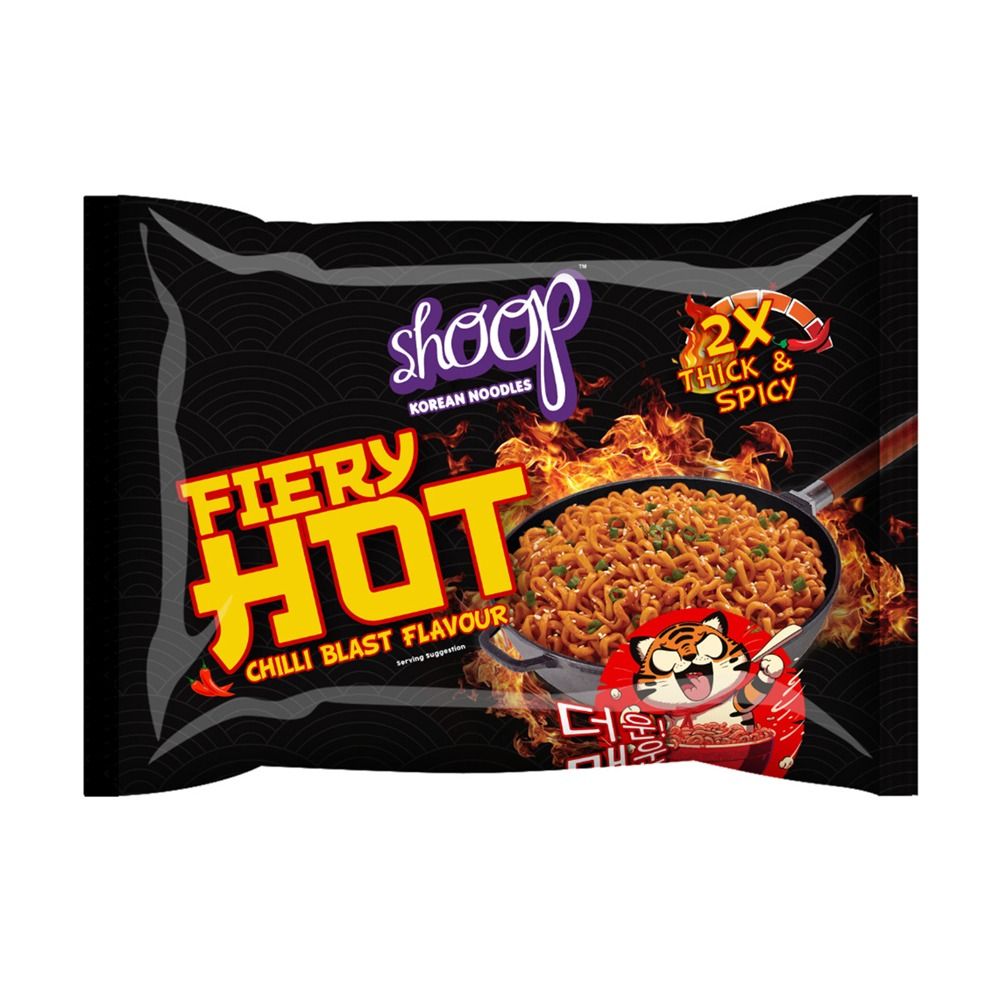 Shan Shoop Korean Noodles Fiery Hot Chili Blast, 140g