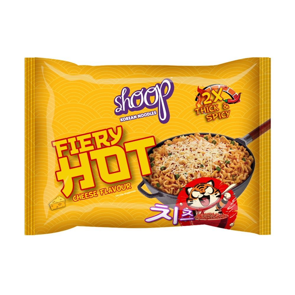 Shan Shoop Korean Noodles Fiery Hot Cheese, 140g