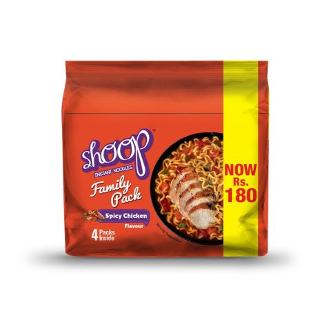 Shan Shoop Spicy Chicken Noodles Family Pack, 4-Pack