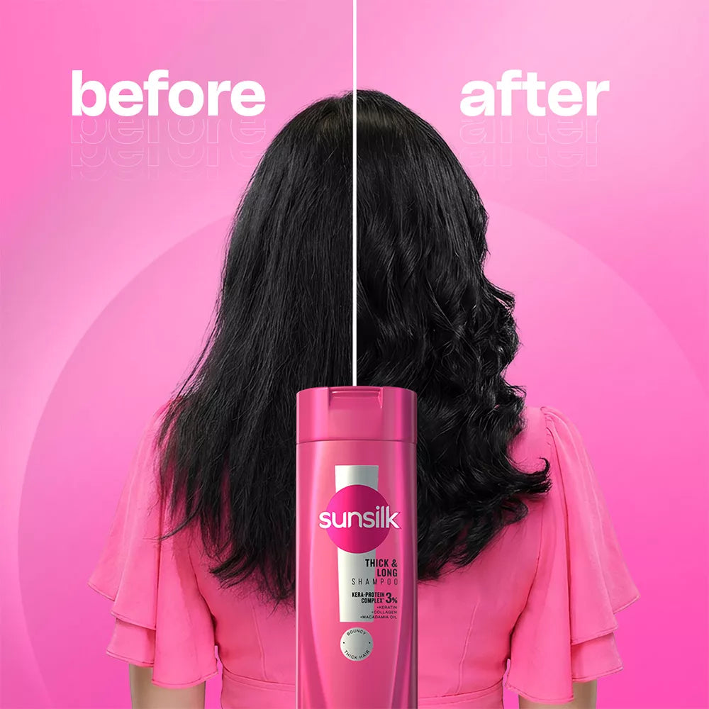 SUNSILK THICK AND LONG SHAMPOO 360 ml