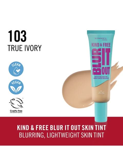 Rimmel Kind & Free Blur It Out Mattifying Skin Tint 103 True Ivory