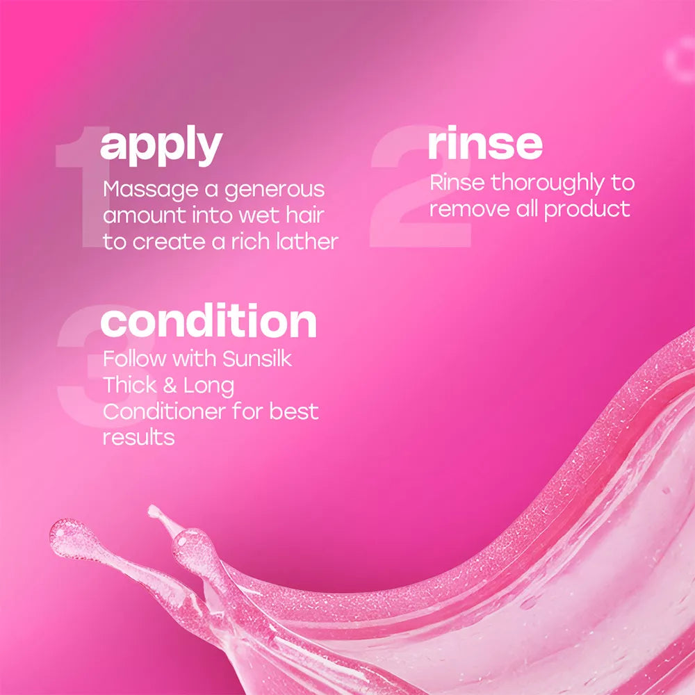 SUNSILK THICK AND LONG SHAMPOO 360 ml