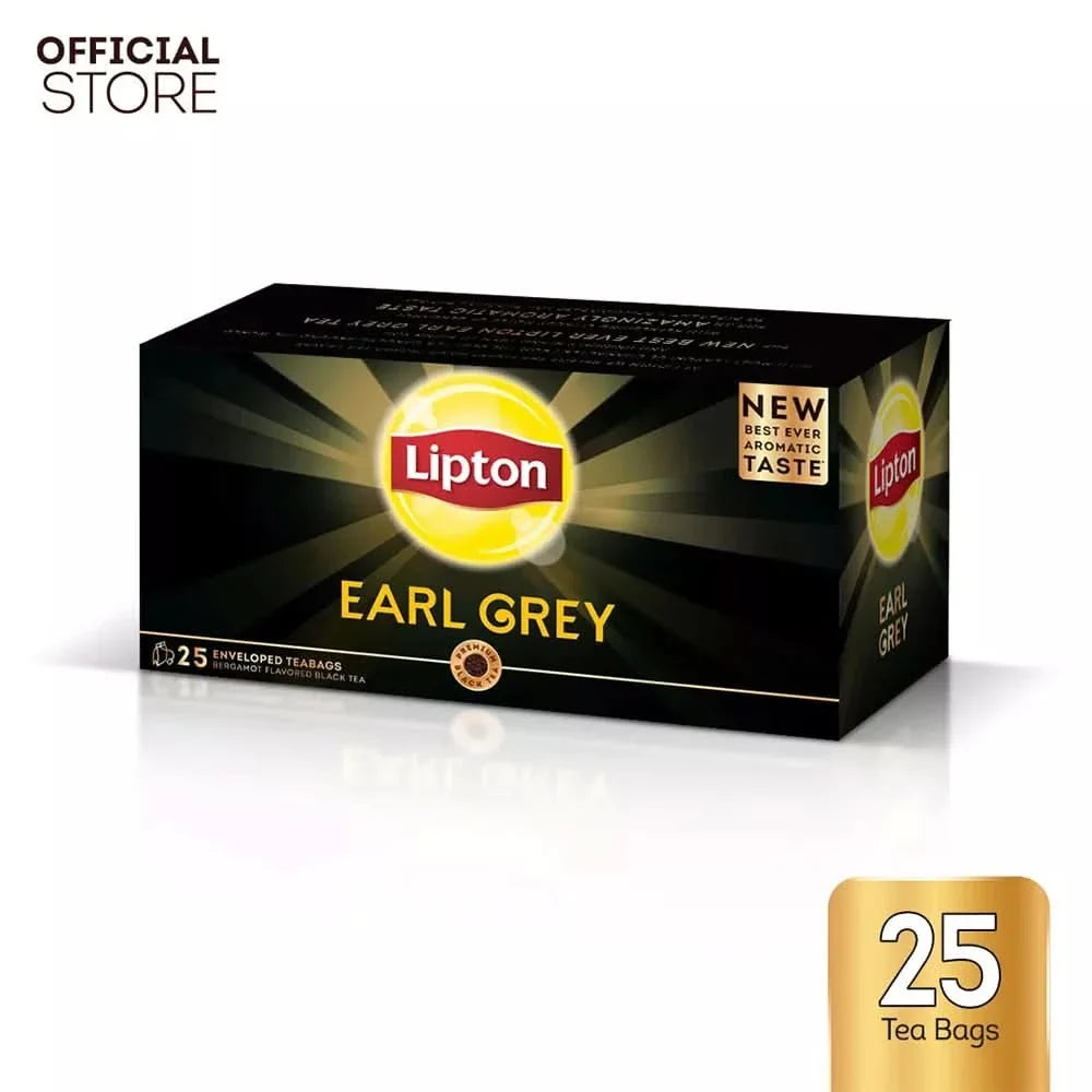 Lipton Earl Grey 25 Tea Bags | Flavoured Black Tea