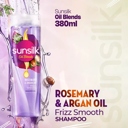 SUNSILK ROSEMARY AND ARGAN OIL SHAMPOO 380ML