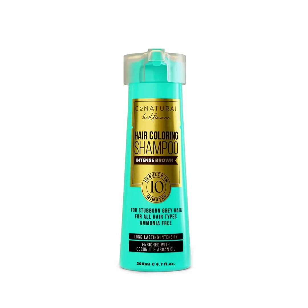 conatural hair coloring shampoo intense brown 260ml