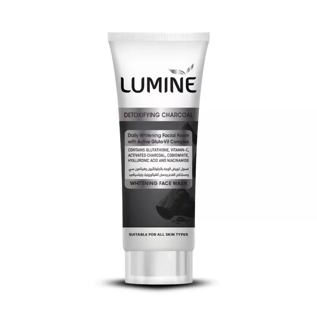 LUMINE FACE WASH - DETOXIFYING CHARCOAL -  BLACK