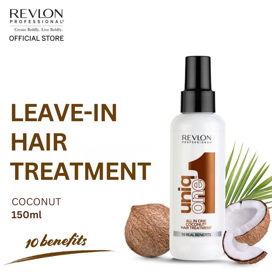 UniqONE Repair Hair Spray Leave-In Treatment - 150ml - "All-in-One" 10 Benefits Hair Serum - Coconut Fragrance