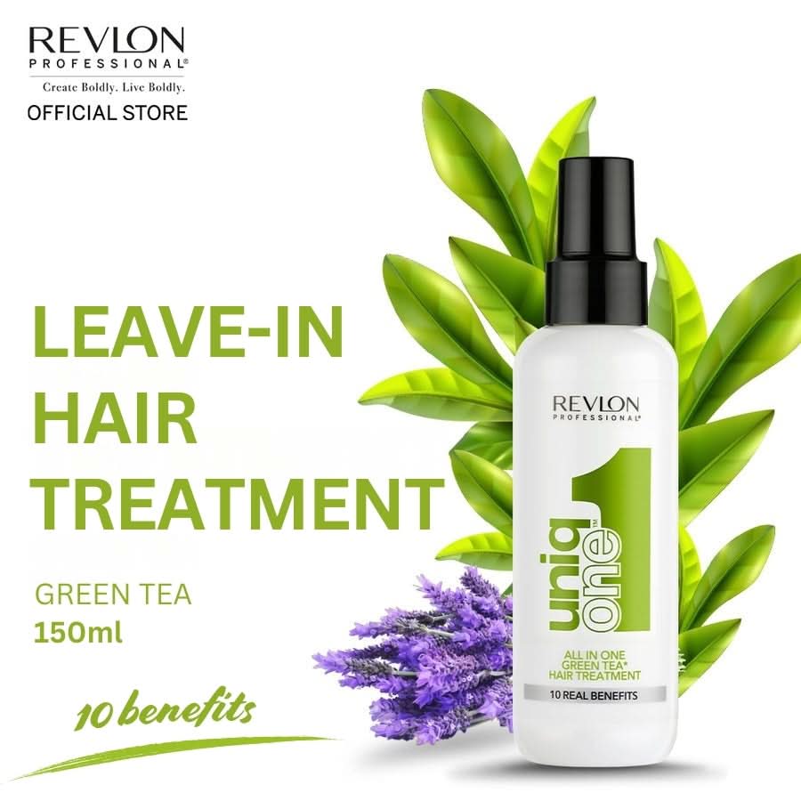 UniqONE Repair Hair Spray Leave-In Treatment - 150ml - "All-in-One" 10 Benefits Hair Serum - Green Tea Fragrance