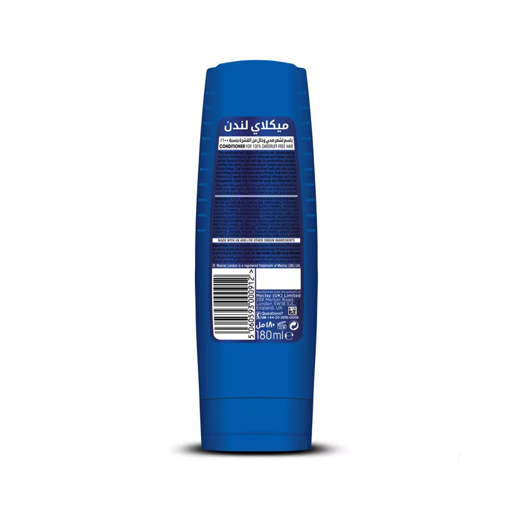 MECLAY LONDON CONDITIONER - ANTI DANDRUFF -  BLUE - 180 ml
