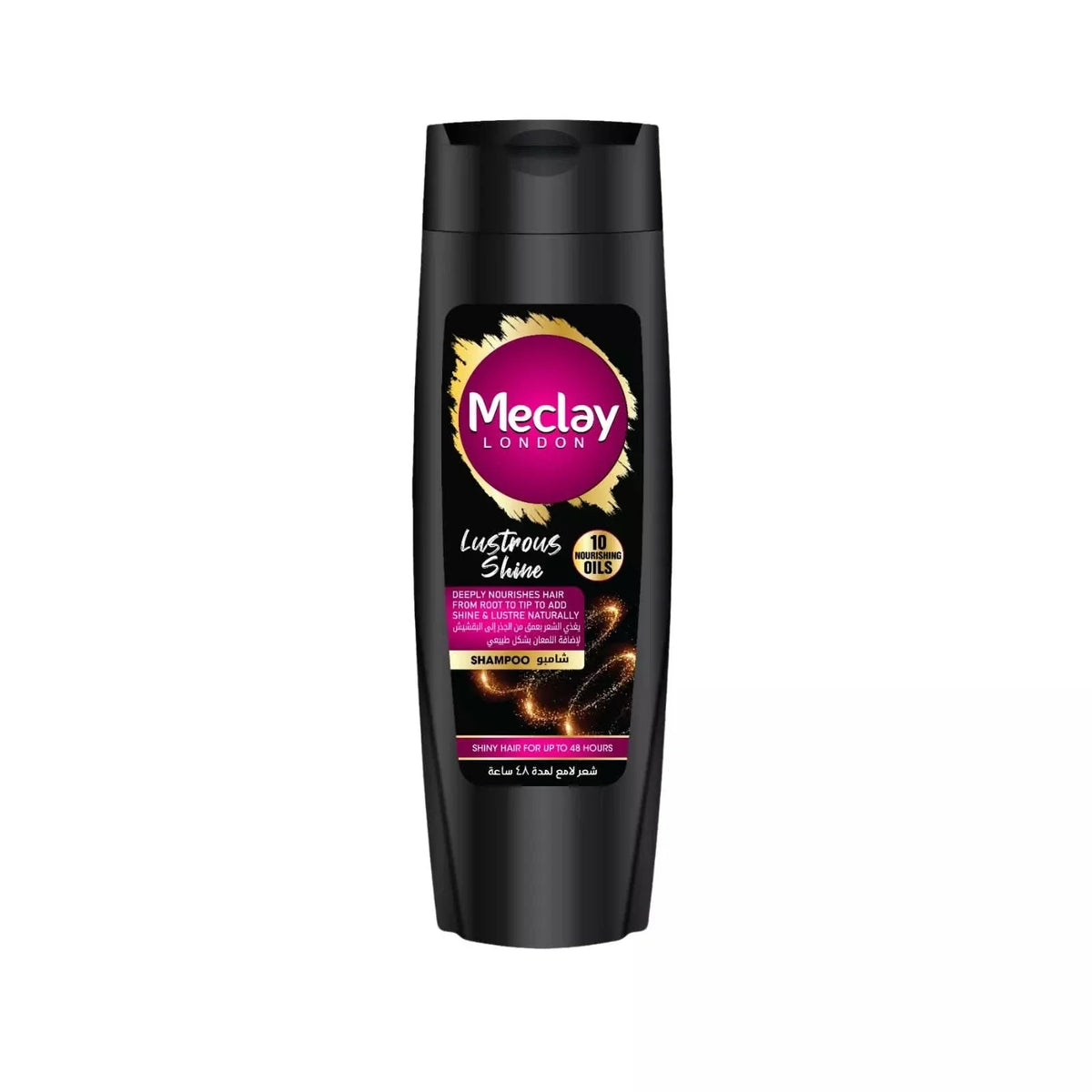 MECLAY LONDON SHAMPOO - LUSTROUS SHINE -  BLACK - 185 ml